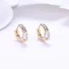 Round cubic zirconia earrings -  Gift - beautiful quality