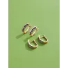 Copper rose gold plated earring for women - gift