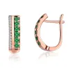 Copper rose gold plated earring for women - gift