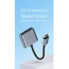 HDMI-compatible to VGA adapter - micro USB - with video / audio power - 1080P