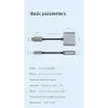 HDMI-compatible to VGA adapter - micro USB - with video / audio power - 1080P