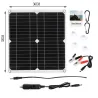 Solar panel - 100W - dual 12V/5V USB - with controller - waterproof - battery charger