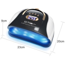 Professional nail lamp - dryer - with 4 timer setting / handle - UV - 57 LED - 114W