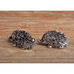 Vintage brooch with a hedgehog - 12 pieces