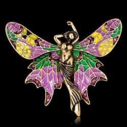 Wild mermaid - butterfly with colorful wings - elegant broochBrooches