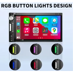 Car radio - MP5 player - 2Din - touch screen - Bluetooth - Mirror Link - USB - Bluetooth - AndroidRadio