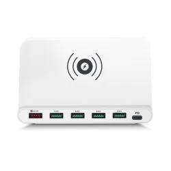 Multi USB - wireless fast charger - ISO / type-C / micro - QC3.0 - 60WChargers