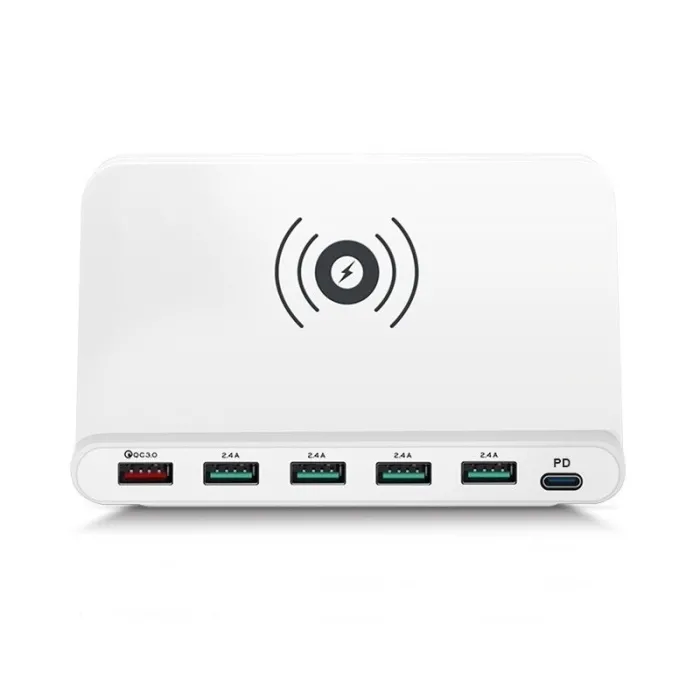 Multi USB - wireless fast charger - ISO / type-C / micro - QC3.0 - 60WChargers