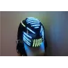Luminous LED helmet - RGB - waterfall effect - party outfit - masquerades / HalloweenCostumes