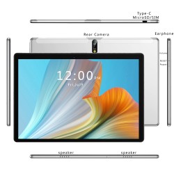 Tablette 10,1 pouces 4G - 2Go RAM - 32Go ROM - Google Play - Android 9 - Octa Core - WiFi - Bluetooth - GPS - appareil photo