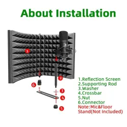 Professional studio soundproofing panel - acoustic isolation foam