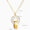 Gold plated jewellery set - pendant necklace with earrings