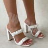 Female summer sandals - open toe - high heel