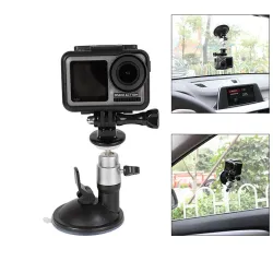 Ventouse de fenêtre de voiture - support avec rotule - support de caméra - pour DJI Osmo / GoPro Hero / Sony Yi 4K Sjcam