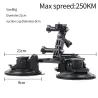 Ventouse pour fenêtre de voiture - trépied 1/4" - adaptateur - support pour GoPro / SJCAM Xiaomi Yi 4K