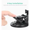 Ventouse pour fenêtre de voiture - trépied 1/4" - adaptateur - support pour GoPro / SJCAM Xiaomi Yi 4K