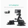 Ventouse pour fenêtre de voiture - trépied 1/4" - adaptateur - support pour GoPro / SJCAM Xiaomi Yi 4K