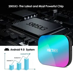 HK1 S905X3 4GB RAM 32GB ROM - 5G WIFI - Bluetooth - Android - 4K - 8K - Google Assistant - TV Box