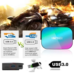 HK1 S905X3 4GB RAM 32GB ROM - 5G WIFI - Bluetooth - Android - 4K - 8K - Google Assistant - TV Box