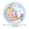 Stickers ronds décoratifs - étiquettes récompenses - pour enfants - licorne / soleil / nuage / merci / super