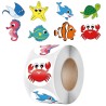 Colorful stickers for kids - starfish / koala / panda / lion / unicorn