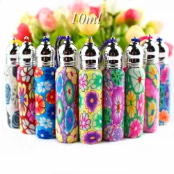 Empty glass bottle - with roll on - perfume container - refillable - 5 piecesPerfumes