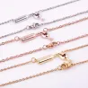 Elegant necklace with wine bottle / wine glass / heart shaped red zirconNecklaces