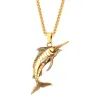 Collier avec espadon - acier inoxydable - unisexe