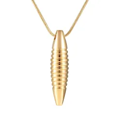 Collier avec pendentif en forme de balle - porte-cendres de crémation commémoratif - mini urne - ouvrable