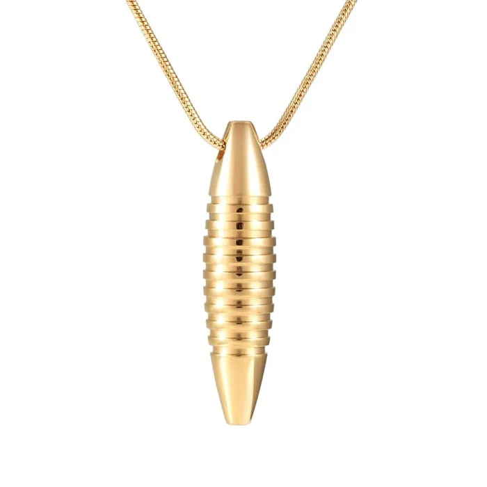 Collier avec pendentif en forme de balle - porte-cendres de crémation commémoratif - mini urne - ouvrable