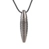 Necklace with bullet shaped pendant - memorial cremation ash holder - mini urn - openableNecklaces