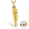 Bullet shaped pendant - double dragon pattern - with necklace - openableNecklaces