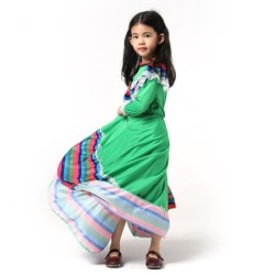 Princesse de danse traditionnelle mexicaine - costume - robe pour filles - festivals / Halloween / fête d'anniversaire