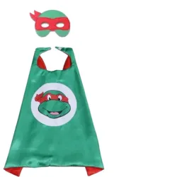 Déguisement tortues ninja - pour enfant - cape / masque pour les yeux