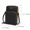 Small shoulder bag - with zippers / touch screen - multifunctional - leatherBags