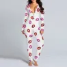 Combinaison de couchage longue - pyjama sexy - avec rabat fessier ouvrable