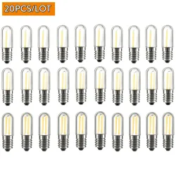 Mini ampoule LED - dimmable - pour réfrigérateur / congélateur / machine à coudre - E12 / E14 - 1W / 2W / 4W - 20 pièces