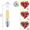 Ampoule LED - type bougie - dimmable - 6W - E12 / E14
