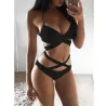 Maillot de bain noir/blanc - ensemble bikini sexy