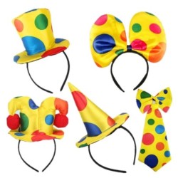 Bandeau / noeud / cravate - motifs clowns - accessoires de costumes