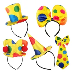 Bandeau / noeud / cravate - motifs clowns - accessoires de costumes