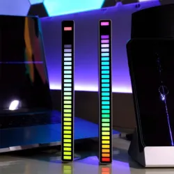 Tube coloré RVB - bande LED - USB - Bluetooth - lampe rythme voix/musique