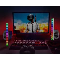 Tube coloré RVB - bande LED - USB - Bluetooth - lampe rythme voix/musique