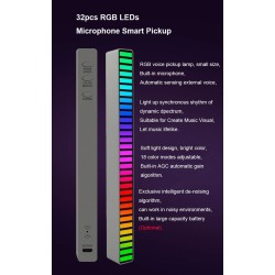 Tube coloré RVB - bande LED - USB - Bluetooth - lampe rythme voix/musique