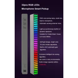Tube coloré RVB - bande LED - USB - Bluetooth - lampe rythme voix/musique