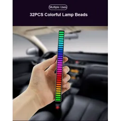 Tube coloré RVB - bande LED - USB - Bluetooth - lampe rythme voix/musique