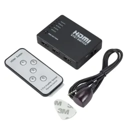 5 in / 1 out - HDMI switcher - splitter - HUB - avec télécommande IR - 1080P - pour HDTV DVD BOX