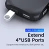 Commutateur KVM HDMI - avec prolongateur - 4 USB 2.0 - 4K30Hz 1080P60Hz