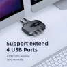 Commutateur KVM - USB 2.0 / 3.0 - pour Windows 10 / PC / clavier / souris / imprimante - partage / appairage