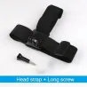 Ceinture de tête élastique réglable - support de montage de caméra - pour GoPro